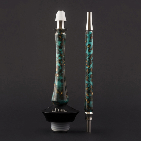 Кальян Union Hookah Sleek Акрил С Шишками Бирюзовый  в Новом Уренгое
