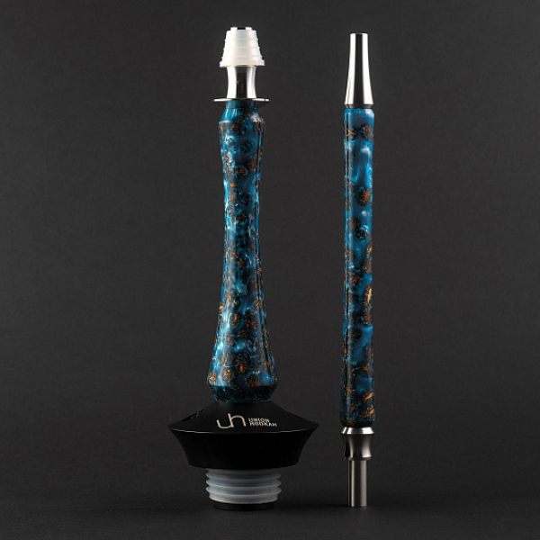 Кальян Union Hookah Sleek Акрил С Шишками Голубой   в Новом Уренгое