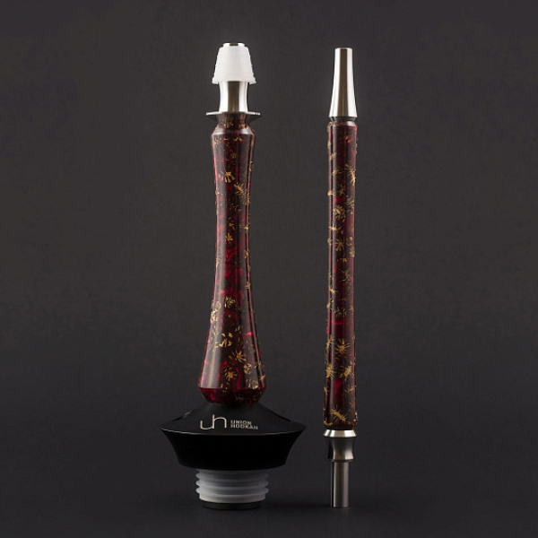Кальян Union Hookah Sleek Акрил С Шишками Красный   в Новом Уренгое