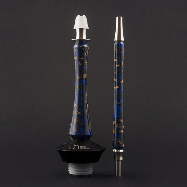 Кальян Union Hookah Sleek Акрил С Шишками Синий  в Новом Уренгое