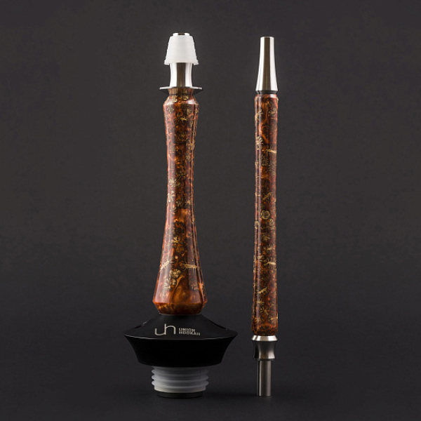 Кальян Union Hookah Sleek Акрил С Шишками Янтарь  в Новом Уренгое