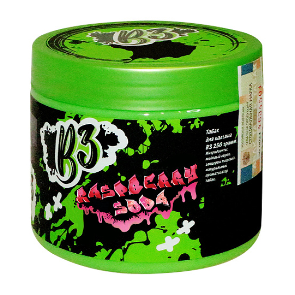 Табак B3 Raspberry Soda  250 грамм в Новом Уренгое