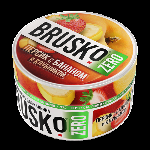 Смесь Brusko Персик С Бананом И Клубникой (Zero)  250 гр в Новом Уренгое
