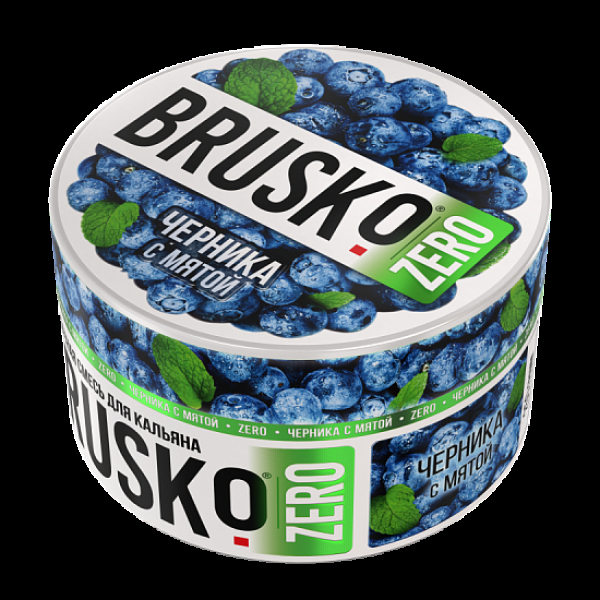 Смесь Brusko Черника С Мятой (Zero)  250 гр в Новом Уренгое