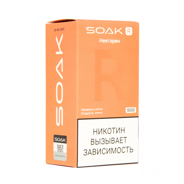 Soak R Нектарин 5000 Затяжек в Новом Уренгое