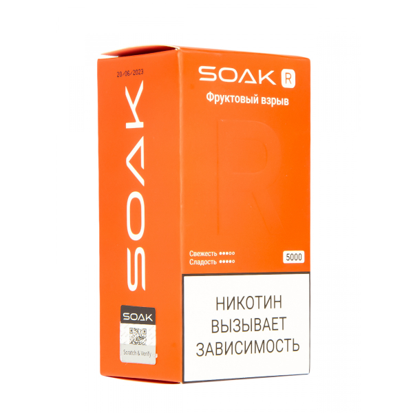 Soak R Фруктовый Взрыв 5000 Затяжек в Новом Уренгое