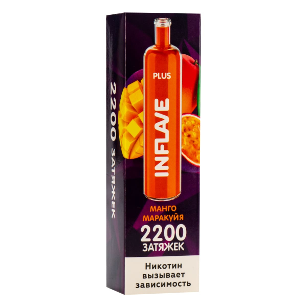 Inflave Plus Манго Маракуйя (2200 Затяжек) в Новом Уренгое