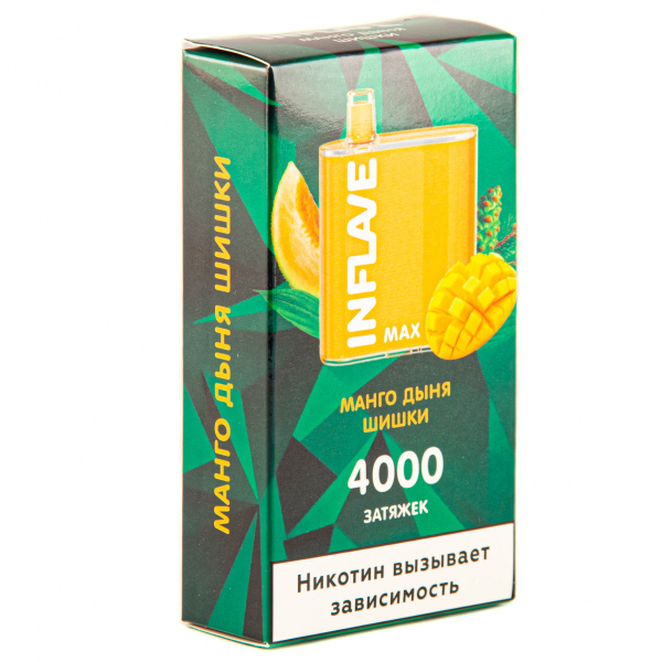 Inflave Max Манго-Дыня-Шишки (4000 Затяжек) в Новом Уренгое