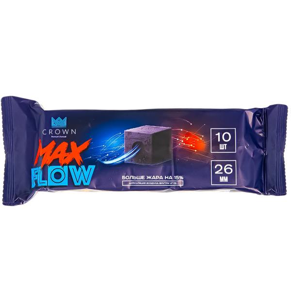 Уголь Crown Maxflow Кокосовый 10 Шт (26 Мм) в Новом Уренгое