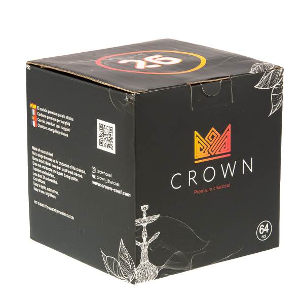 Уголь Crown Кокосовый 64 Шт (26 Мм) в Новом Уренгое