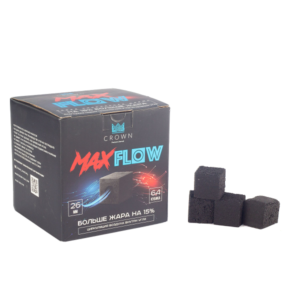 Уголь Crown Maxflow Кокосовый 64 Шт (26 Мм) в Новом Уренгое