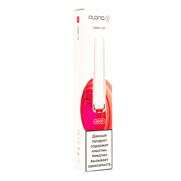 Plonq Plus Pro Баббл Гам (4000 Затяжек) 20 Мг в Новом Уренгое