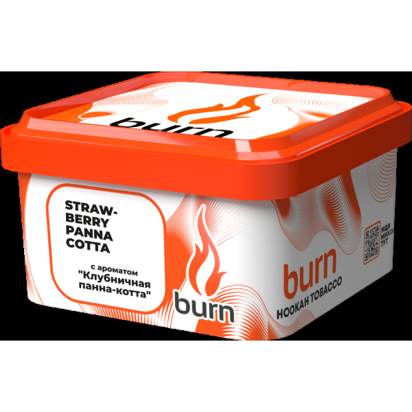 Табак Burn Strawberry Panna-Cotta  200 грамм в Новом Уренгое