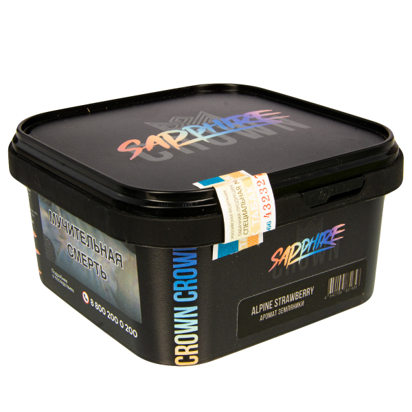 Табак Sapphire Crown Alpine Strawberry  200 грамм в Новом Уренгое
