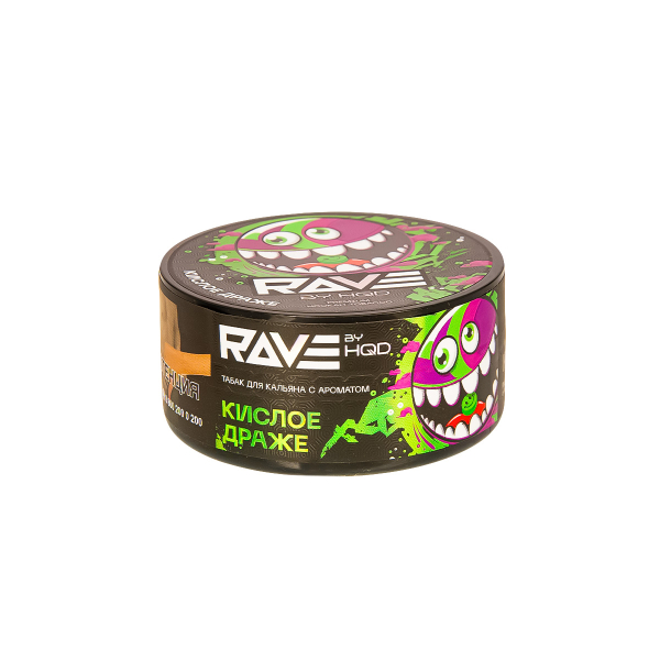Табак Rave By Hqd Кислое Драже  25 грамм в Новом Уренгое