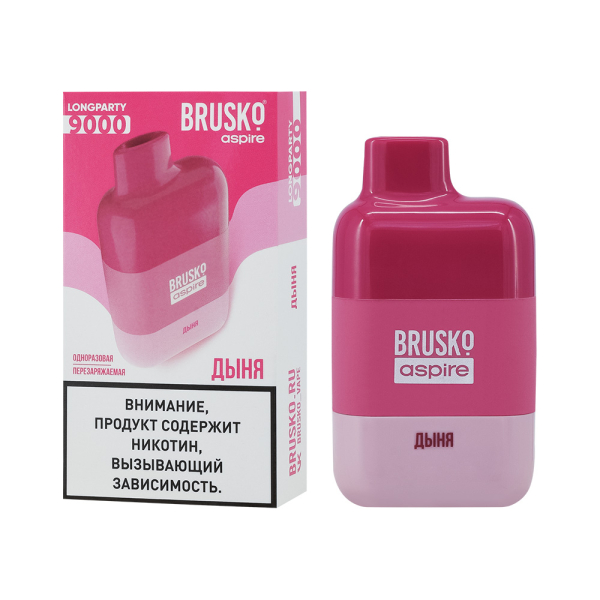 Электронка Brusko Longparty Дыня (9000 Затяжек) в Новом Уренгое