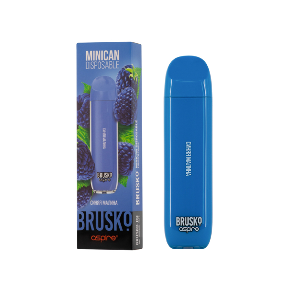 Электронка Brusko Minican Синяя Малина (1500 Затяжек) в Новом Уренгое