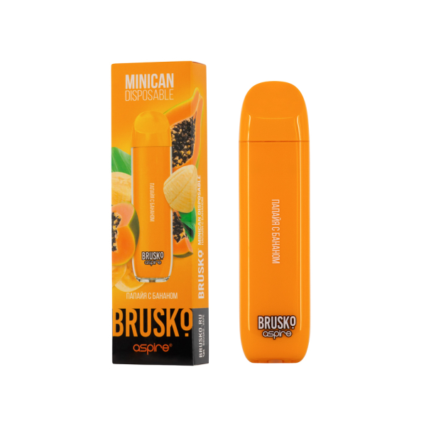 Электронка Brusko Minican Папайя С Бананом(1500 Затяжек) в Новом Уренгое
