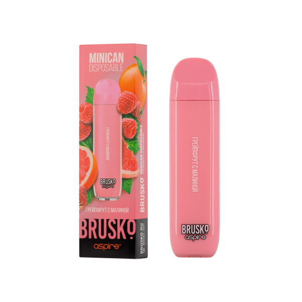 Электронка Brusko Minican Грейпфрут С Малиной (1500 Затяжек) в Новом Уренгое