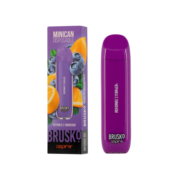 Электронка Brusko Minican Черника С Лимоном (1500 Затяжек) в Новом Уренгое