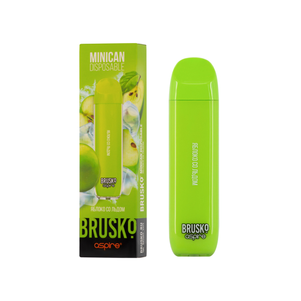 Электронка Brusko Minican Яблоко Со Льдом (1500 Затяжек) в Новом Уренгое