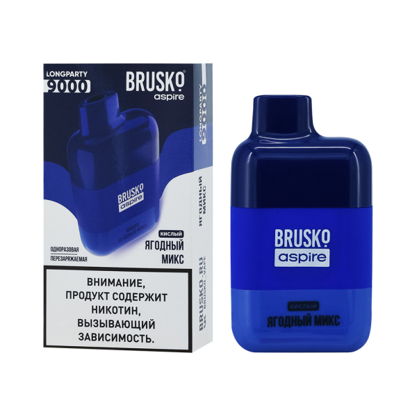 Электронка Brusko Longparty Ягодный Микс (9000 Затяжек) в Новом Уренгое
