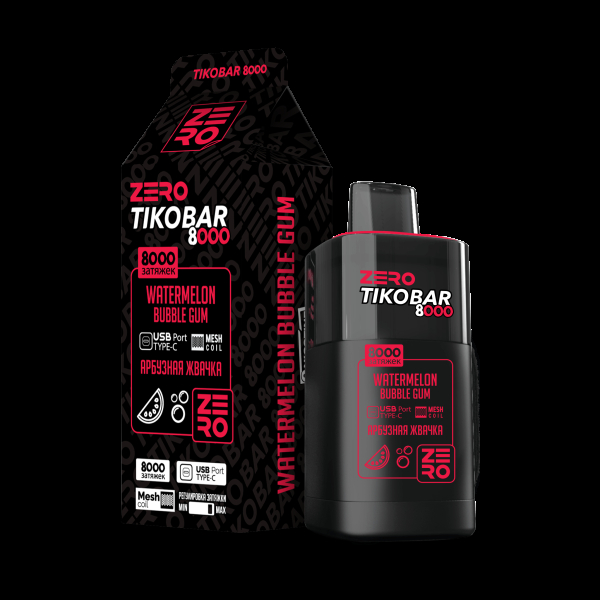 Электронка Tikobar Zero Арбузная Жвачка 8000 Затяжек в Новом Уренгое
