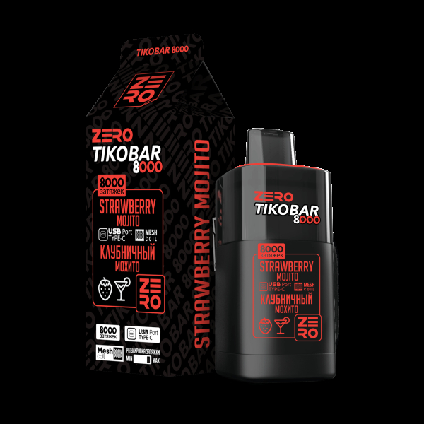 Электронка Tikobar Zero Клубничный Мохито 8000 Затяжек в Новом Уренгое