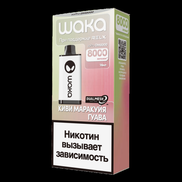 Электронка Waka Киви Маракуйя Гуава (8000 Затяжек) в Новом Уренгое