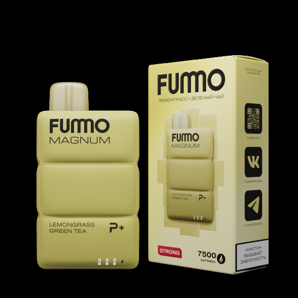 Электронка Fummo Magnum Лемонграсс Зеленый Чай (7500 Затяжек) в Новом Уренгое
