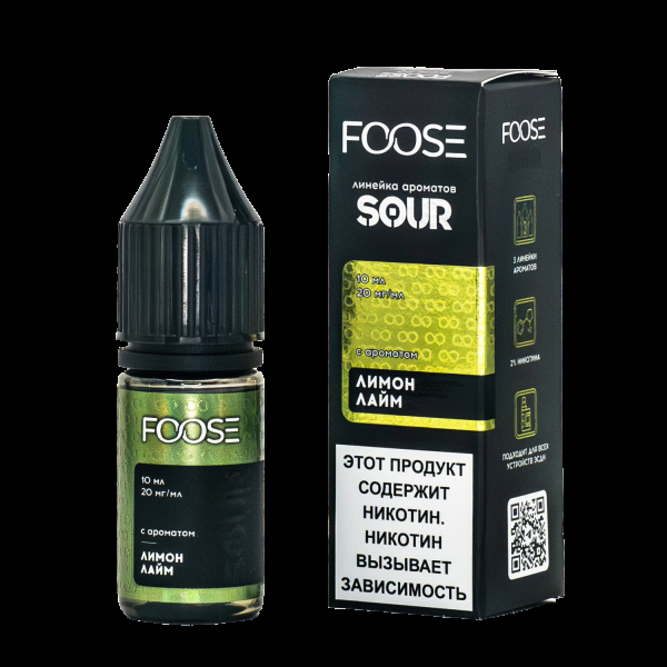 Жидкость Foose Sour Лимон Лайм 10 Мл в Новом Уренгое