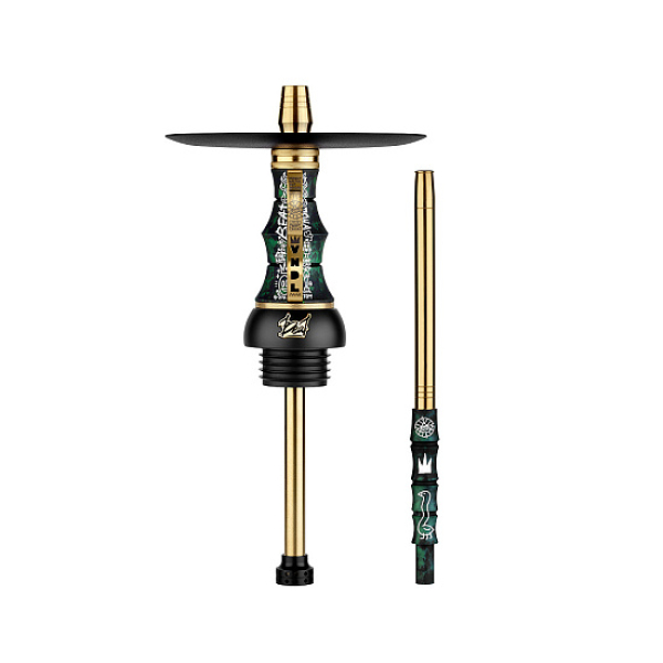 Кальян Alpha Hookah Beat Vndl Green Тонированная Колба  в Новом Уренгое