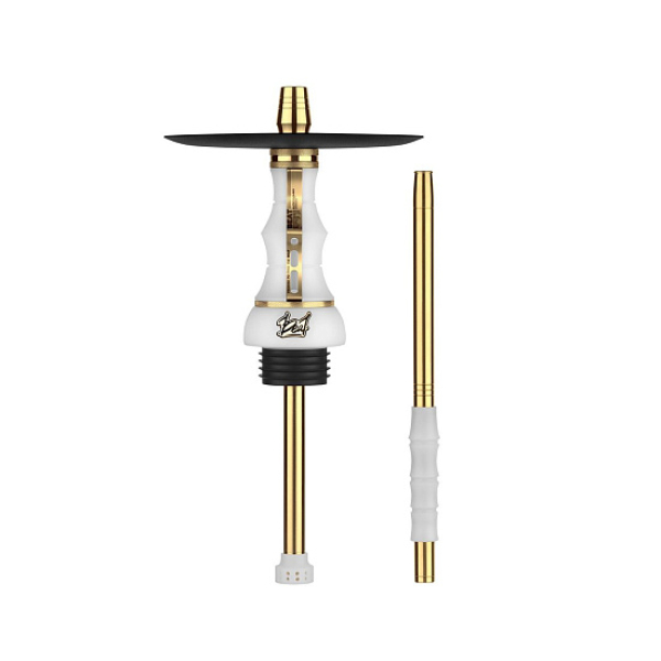 Кальян Alpha Hookah Beat White Gold Прозрачная Колба  в Новом Уренгое