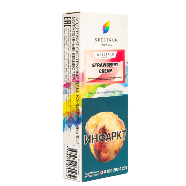 Табак Spectrum Strawberry Cream  100 гр в Новом Уренгое