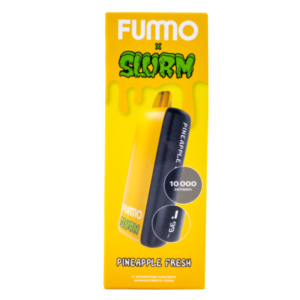Электронка Fummo Indic Slurm Кислый Ананасовый Сок (10 000 Затяжек) в Новом Уренгое