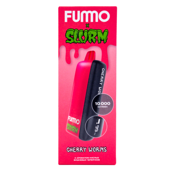 Электронка Fummo Indic Slurm Кислые Вишневые Червячки (10 000 Затяжек) в Новом Уренгое