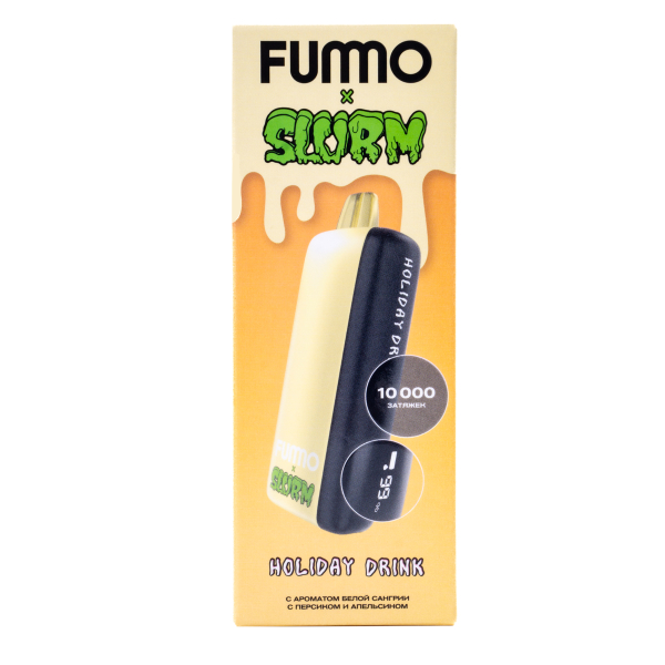 Электронка Fummo Indic Slurm Белая Сангрия С Персиком И Апельсином (10 000 Затяжек) в Новом Уренгое