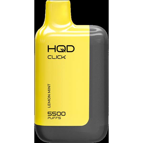 POD-система Hqd Click Устройство + Картридж Лимон Мята (5500 Затяжек) в Новом Уренгое