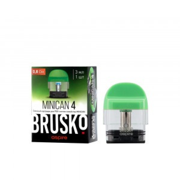 Сменный Картридж Brusko Minican 4 (3Мл) 0,8 Ом, Упак. 1 Шт зеленый в Новом Уренгое