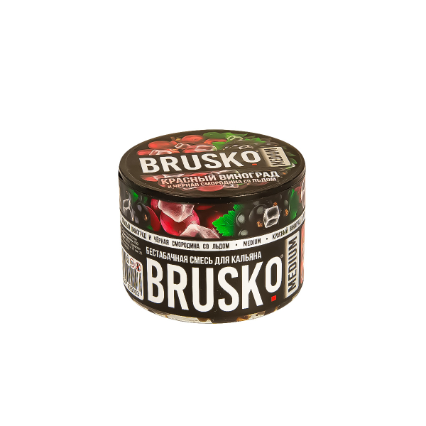 Смесь Brusko Medium Красный Виноград И Чёрная Смородина Со Льдом  50 гр в Новом Уренгое