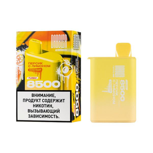 Электронка Dabbler Turbo Персик С Лимоном 8500 затяжек в Новом Уренгое