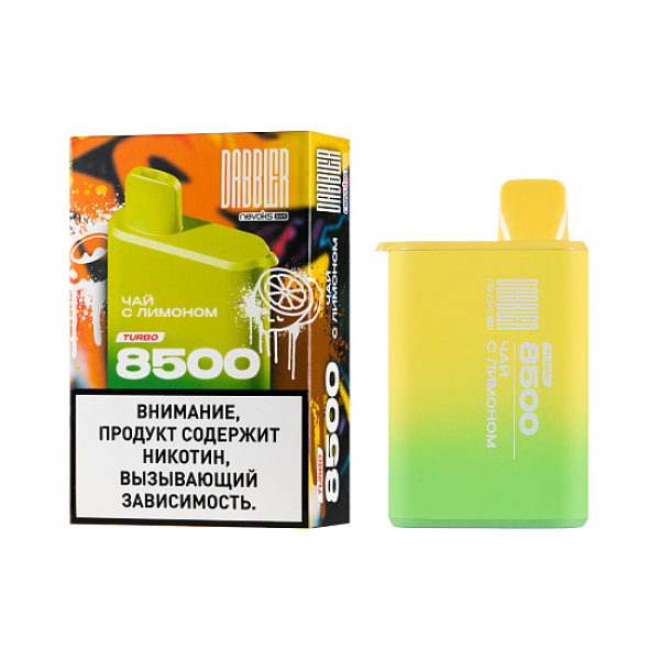 Электронка Dabbler Turbo Чай С Лимоном 8500 затяжек в Новом Уренгое