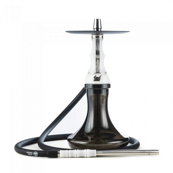 Кальян Alpha Hookah Beat White Silver Тонированн Колба  в Новом Уренгое