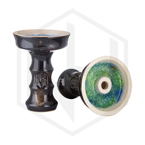 Чаша Nejn Lotus Glaze Black Черная для кальяна в Новом Уренгое