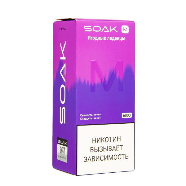 ЭСДН SOAK M Berry Lollipops 6000 тяг в Новом Уренгое
