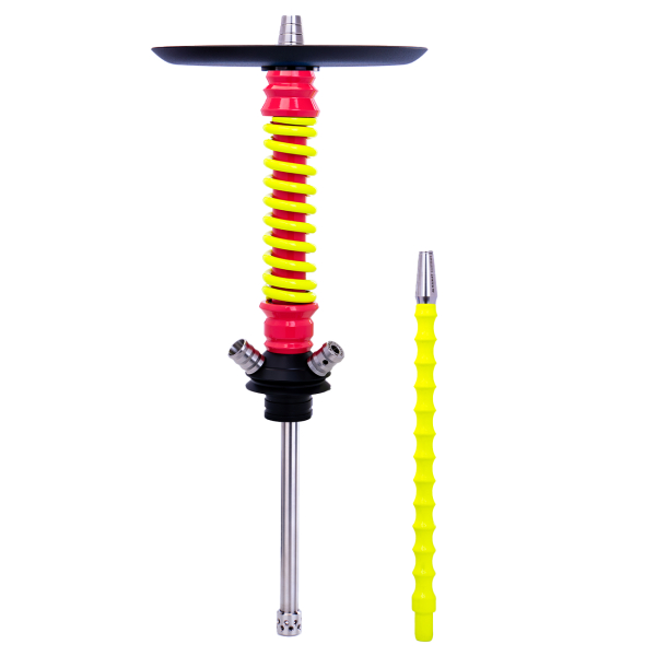 Кальян Mamay Customs Coilovers Mini Розово Жёлтый Флюр в Новом Уренгое