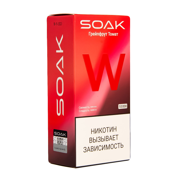Электронная сигарета Soak W Грейпфрут Томат 10000 в Новом Уренгое
