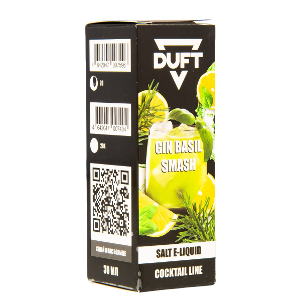 Жидкость Duft Cocktails Line Salt Gin Basil Smash 30 Мл в Новом Уренгое