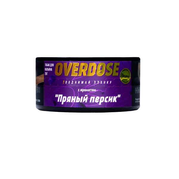 Табак Overdose Kashmir Peach 25 грамм в Новом Уренгое