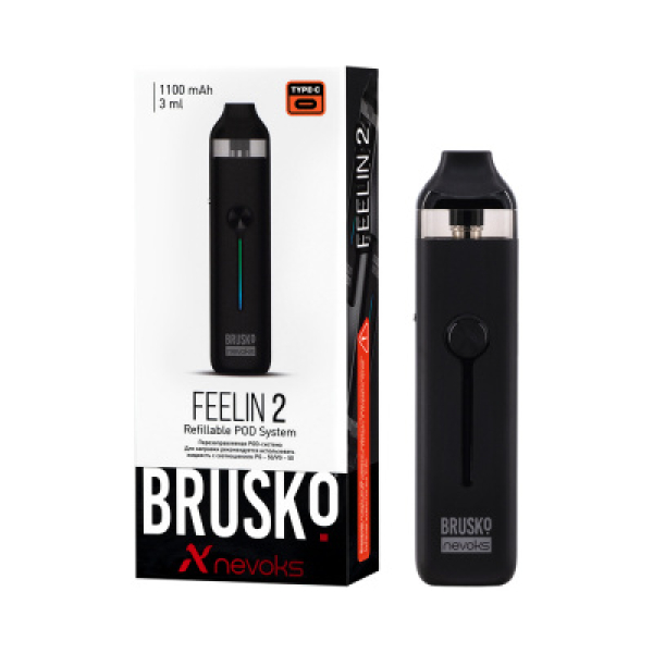 POD-система Brusko Feelin 2 Черный в Новом Уренгое